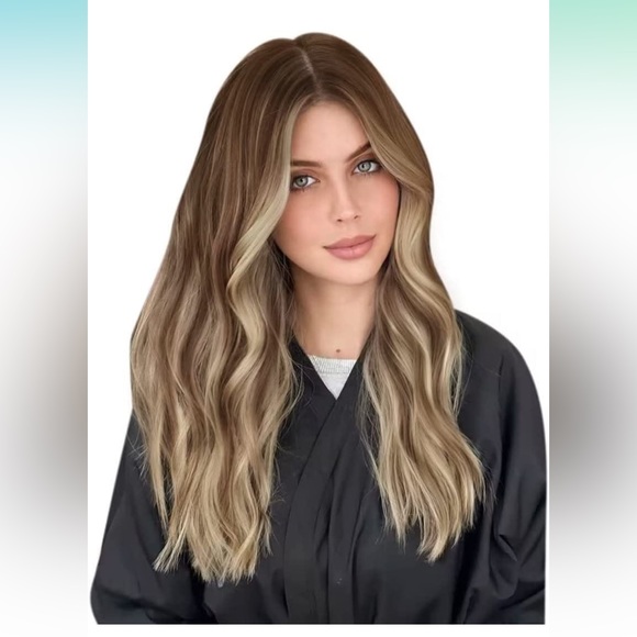 20in Balayage Hair Extensions Real Human Hair ITip Ombre Platinum Blonde Mix 50g - Picture 1 of 4